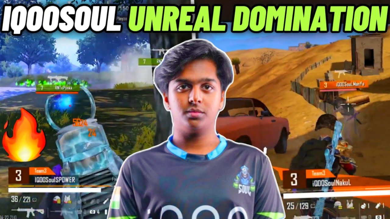 iQOOSouL Unreal Aggressive Domination 😳 SouL SPOWER & MANYA on Fire 🔥 ...