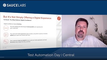 Welcome To Test Automation Day & Getting Started with Sauce Labs