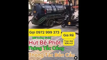 Hút Bể Phốt Vĩnh Tường 0972 999 373 Trọn Gói ❤️【Từ 50.000 đ/Lần】BH 10 Năm