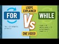 For loop and while loop explained in one video | Coding Corner