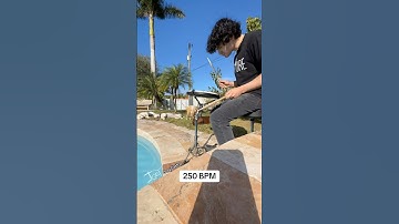 Practicing at 250BPM - dog videos!! // (Joey Castro Practicing drums 250 BPM)