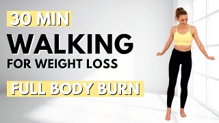 🔥30 Min STEADY STATE WALKING for WEIGHT LOSS🔥ALL STANDING🔥NO JUMPING🔥KNEE FRIENDLY🔥LISS WORKOUT🔥