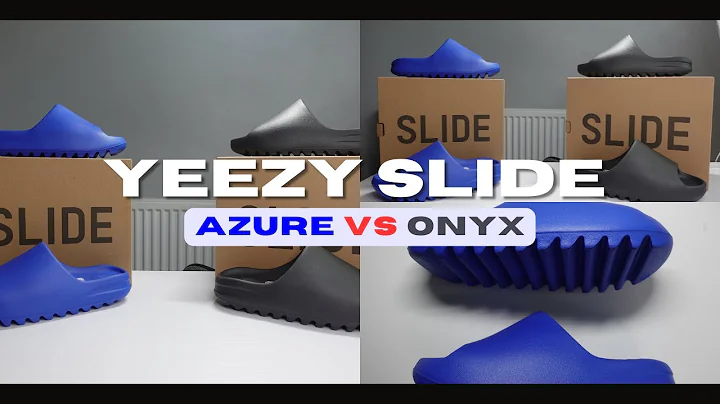 I BOUGHT THE NEW YEEZY SLIDES AZURE
