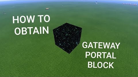 How to obtain the Gateway Portal Block in Minecraft! (Creative Mode only)