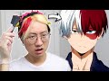 I tried Split Hair Dye but then it turned into a Todoroki cosplay