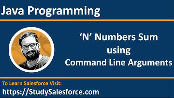 25 Java Program | Sum of n numbers using command line arguments | by Sanjay Gupta