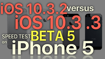 iPhone 5 : iOS 10.3.2 vs iOS 10.3.3 Beta 5 / Public Beta 5 Speed Test (Build 14G5057a)
