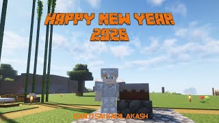 🎉 Happy New Year 2026 in Minecraft 🎂 | Cake Cutting Celebration Gameplay 🎮 ! Java 1.21.4 ! #trending
