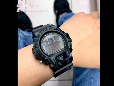 g shock flora merah