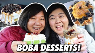 TRYING EVERY BOBA DESSERT in the BAY AREA! ft. Mom