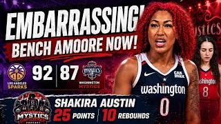 Washington Mystics EMBARRASSED by LA Sparks without Kelsey Plum BENCH Georgia Amoore NOW! GOD AWFUL