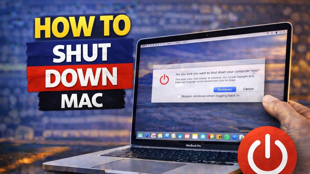 How To Shut Down Mac Properly - YouTube