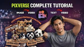 Text to Video & Image to Video Generation | Free Palestine Cute Animals Pixverse Tutorial Jp graphx screenshot 4