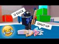 We targeted each other in roblox mm2