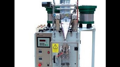 automatic nuts counting and packing machine with Mitsubishi PLC controlled vertical pack system
