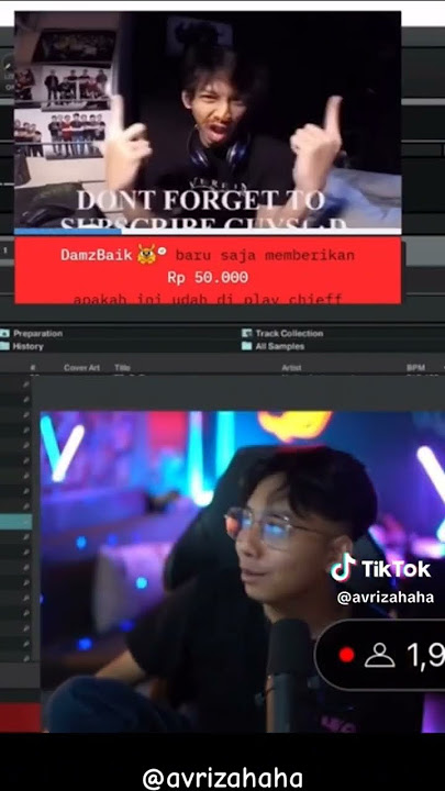 Reaksi luthfi halimawan dikirim media share DJ malam pagi x hamil duluan tapi keren edit tik tok