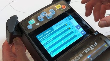 FITEL S179A Demonstration: Working with splicing and heating programs