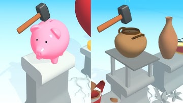 Hammer Flip! Very Satisfying And Relaxing ASMR Slicing Game