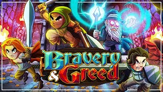CO-OP ROGUELITE, DUNGEON BRAWLING GOODNESS - Bravery and Greed (2-player demo gameplay)