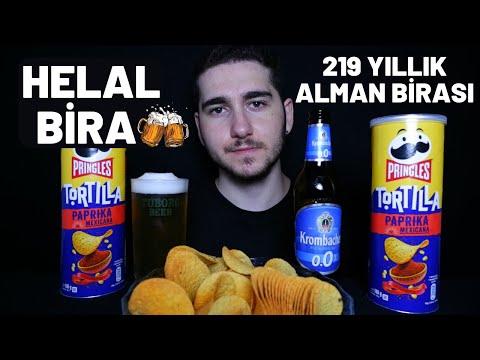 ASMR | BİRA VE PRİNGLES MUKBANG | Helal Bira | Bira Üzerine Bilgiler ve Türkçe ASMR