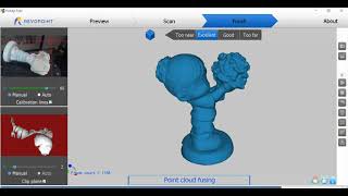 Revopoint POP II Scan of Flowergirl With Texture Off screenshot 3