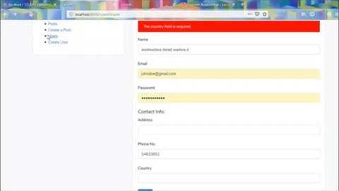 16. Laravel one-to-one Relation: Update User and related Profile Model