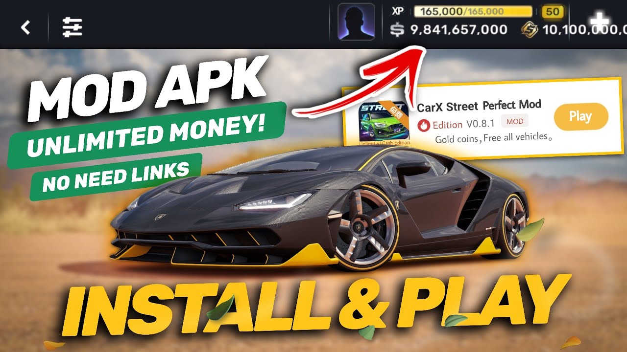 CarX Street MOD APK v1.1.1 (Unlimited Money) for Android