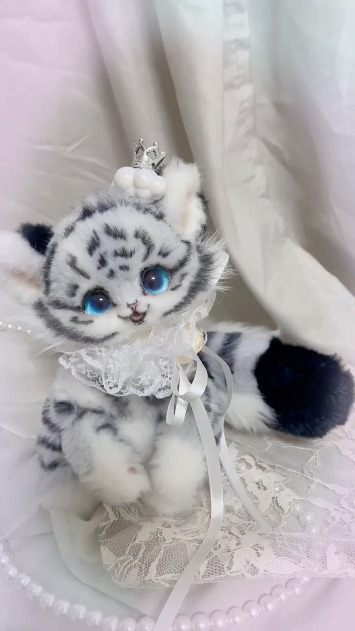 アートドール #ArtDoll #ハンドメイド #ハンドメイド #手乗り虎