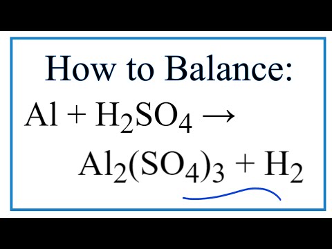 Video How to Balance Al H2SO4 = Al2(SO4)3 H2 (Aluminum... - youtube