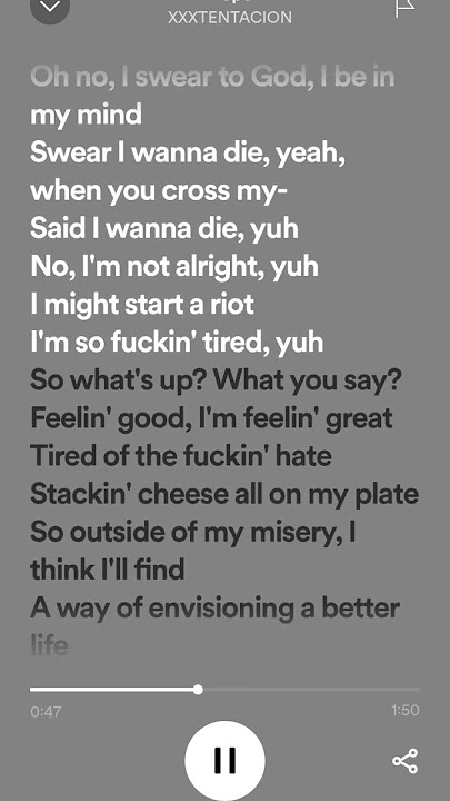 XXXTENTACION - HOPE (Lyrics)#xxxtentacion #hope #lyrics