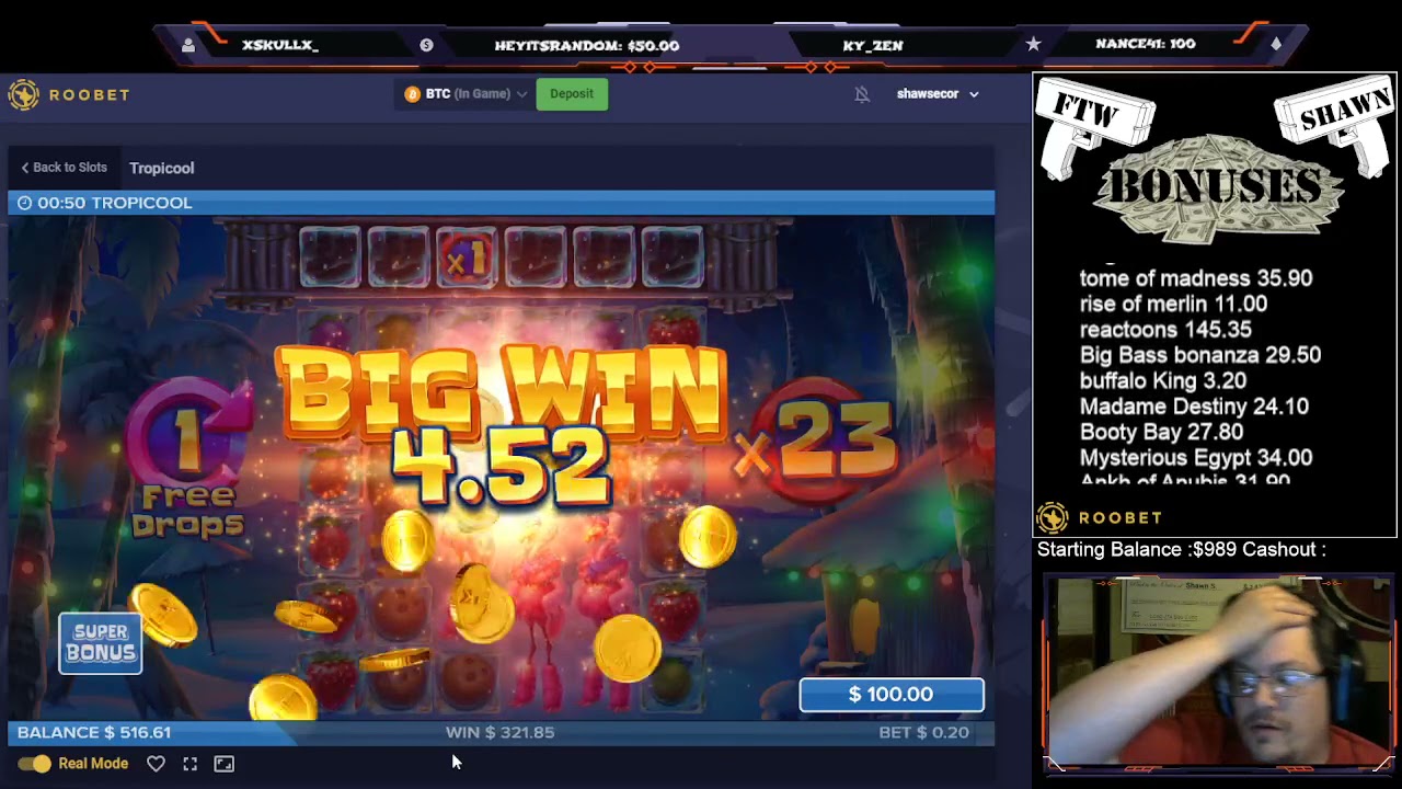 Tropicool Super Bonus Buy HUGE Multiplier Big win (Roobet)