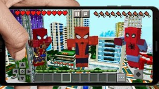 SAIU!!!! V5 DO NOVO E MELHOR ADDON DE HOMEM ARANHA PARA SEU MCPE