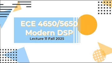 Digital Signal Processing Lecture 11 Fall 2025
