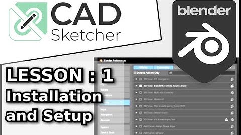 Learn CAD Sketcher | 1 | Installation and Uninstall (Blender) | Beginners Tutorial for 3D Printing
