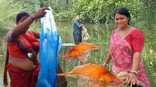 Incredible Fishing By Village Women Big Fish Catching Surprise Girls Fishing Video Fishing Video
