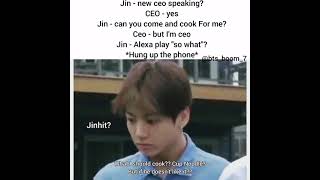 BTS JIN To HYBE's New CEO (BTS MEME)