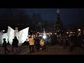 Трускавець 18 грудня 2020 р. Миколай та ангели йдуть запалювати Новорічну ялинку