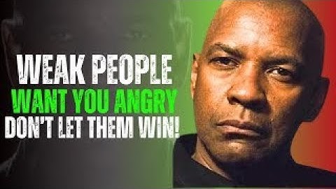 Why Weak People Always Try to Trigger You — Outsmart Them   Denzel Washington Motivation