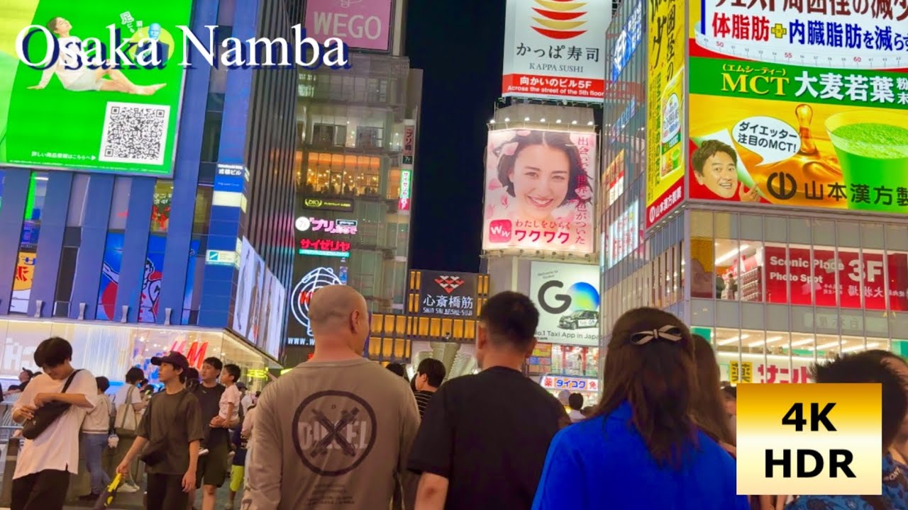 【4K】Osaka Namba Walk / August 2025 Night