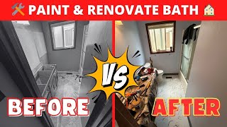 🎨🛠️ How to Paint and Renovate a Bathroom: Step-by-Step Guide for Walls and Floors🏠| Frank's Handyman