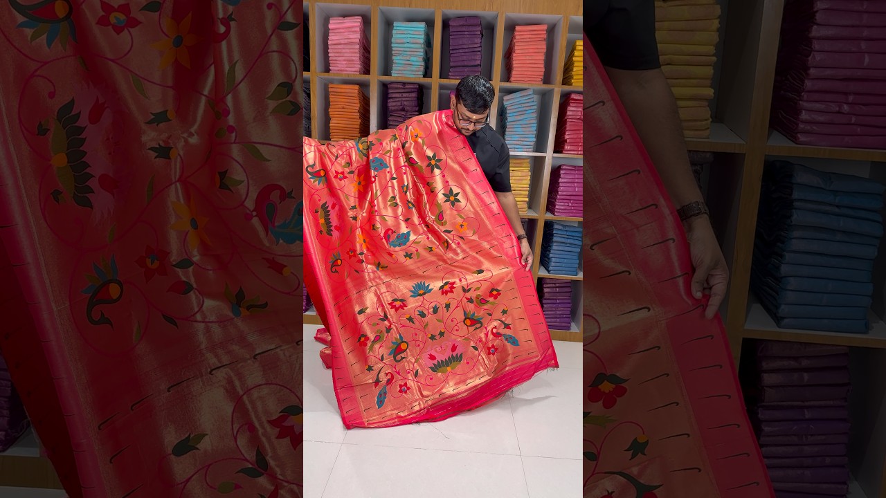 Maharastrian Designer Paithani Soft Silk Saree