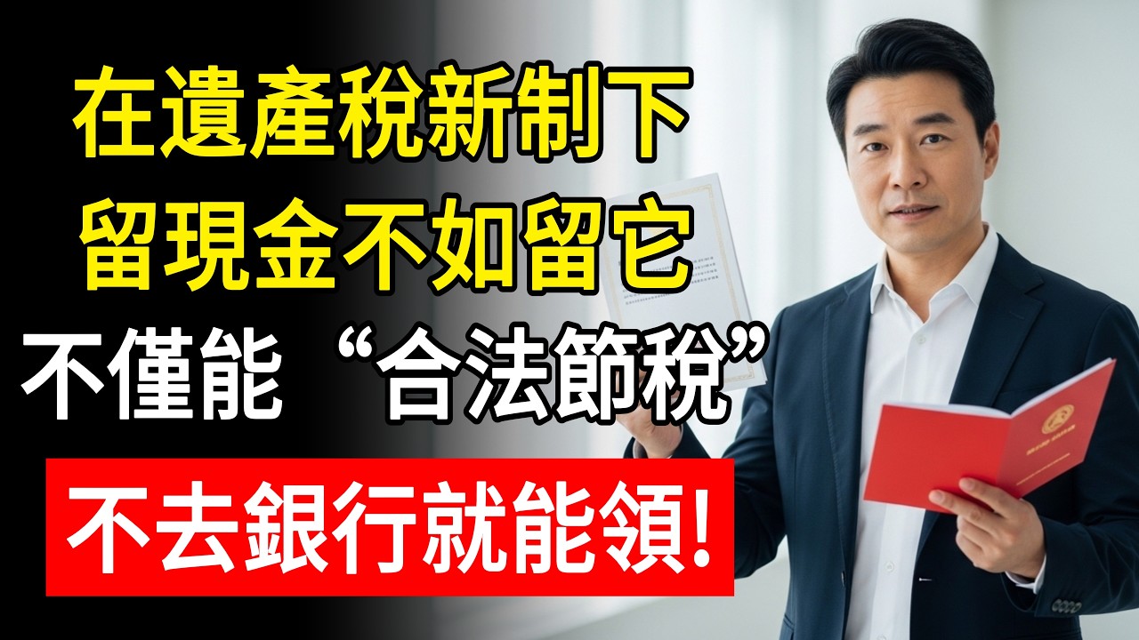 在遺產稅新制下，留現金不如留它，不僅能“合法節稅”，不去銀行就能領！#生活智慧 #養老金 #遺產稅