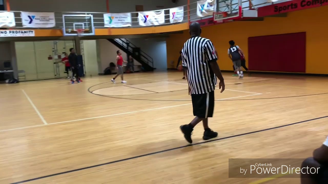 YMCA Men's basketball league game YouTube