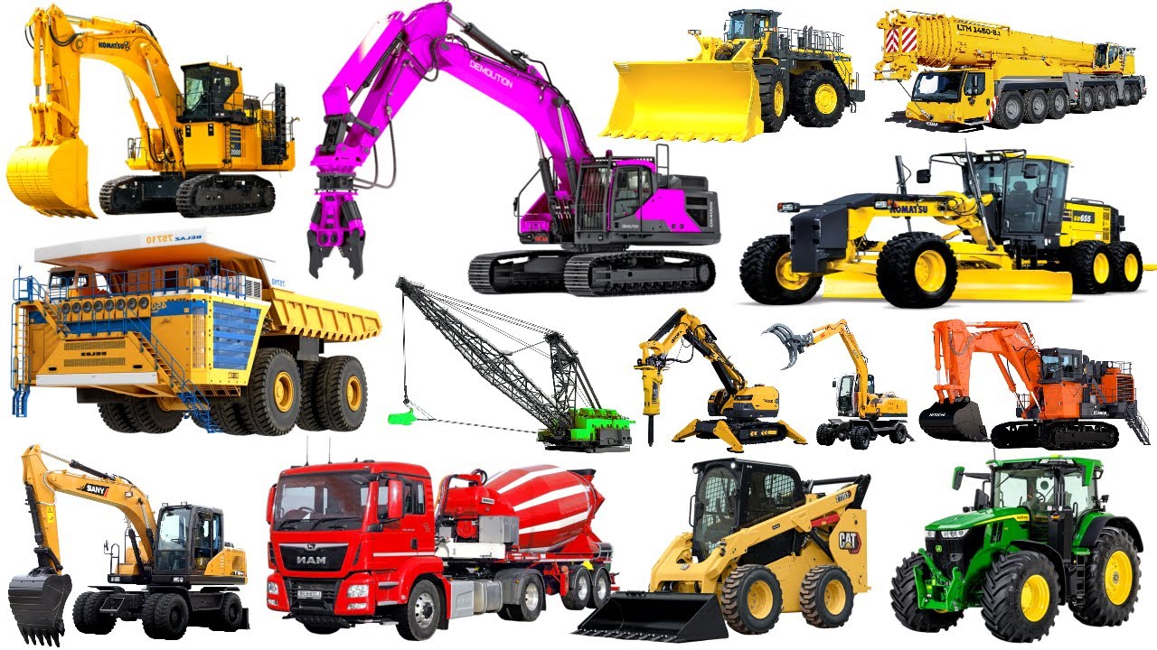 Amazing Excavators & Heavy Machines In LIfe | Excavator, Plane, Truck, Mixer, Crane, Car