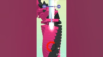 Drop Stack Ball Level 105 #dropstackball #shorts