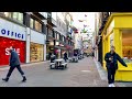 |4K| London walk tour from Liberty store along Kingly, Ganton and Carnaby streets, UK