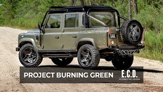 Restored Defender 110 Crew Cab with a 5-speed Manual LS3 | Project Burning Green | D110 screenshot 1