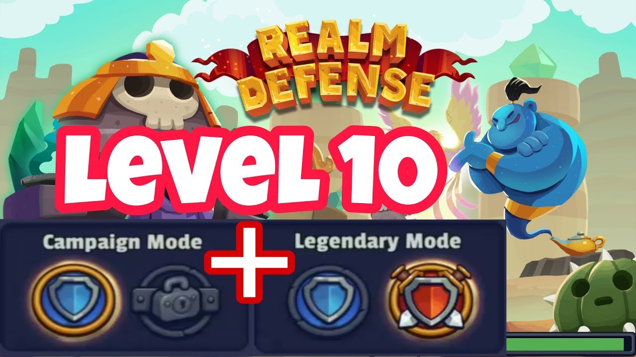 Realm Defense Level 10 Campaign And Legendary With Local Heroes