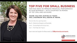 Top Five Ways to Improve Financial Performance in Your Business