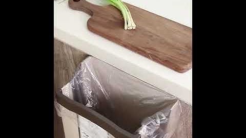 9L Wall Mounted Folding Waste Bin Kitchen Cabinet Door Hanging Trash Bin Car Garbage Trash Can